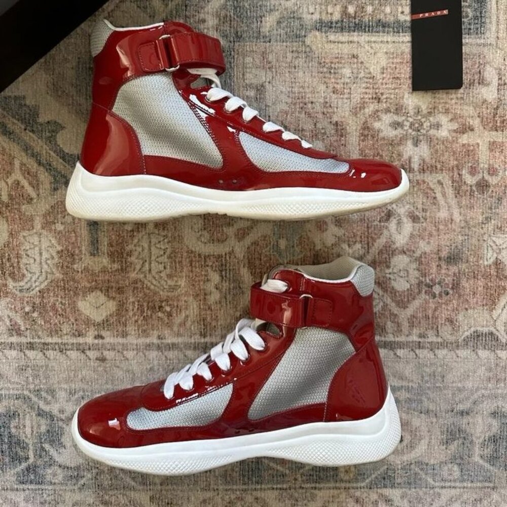 PRADA America's Cup Bike High Top Sneaker